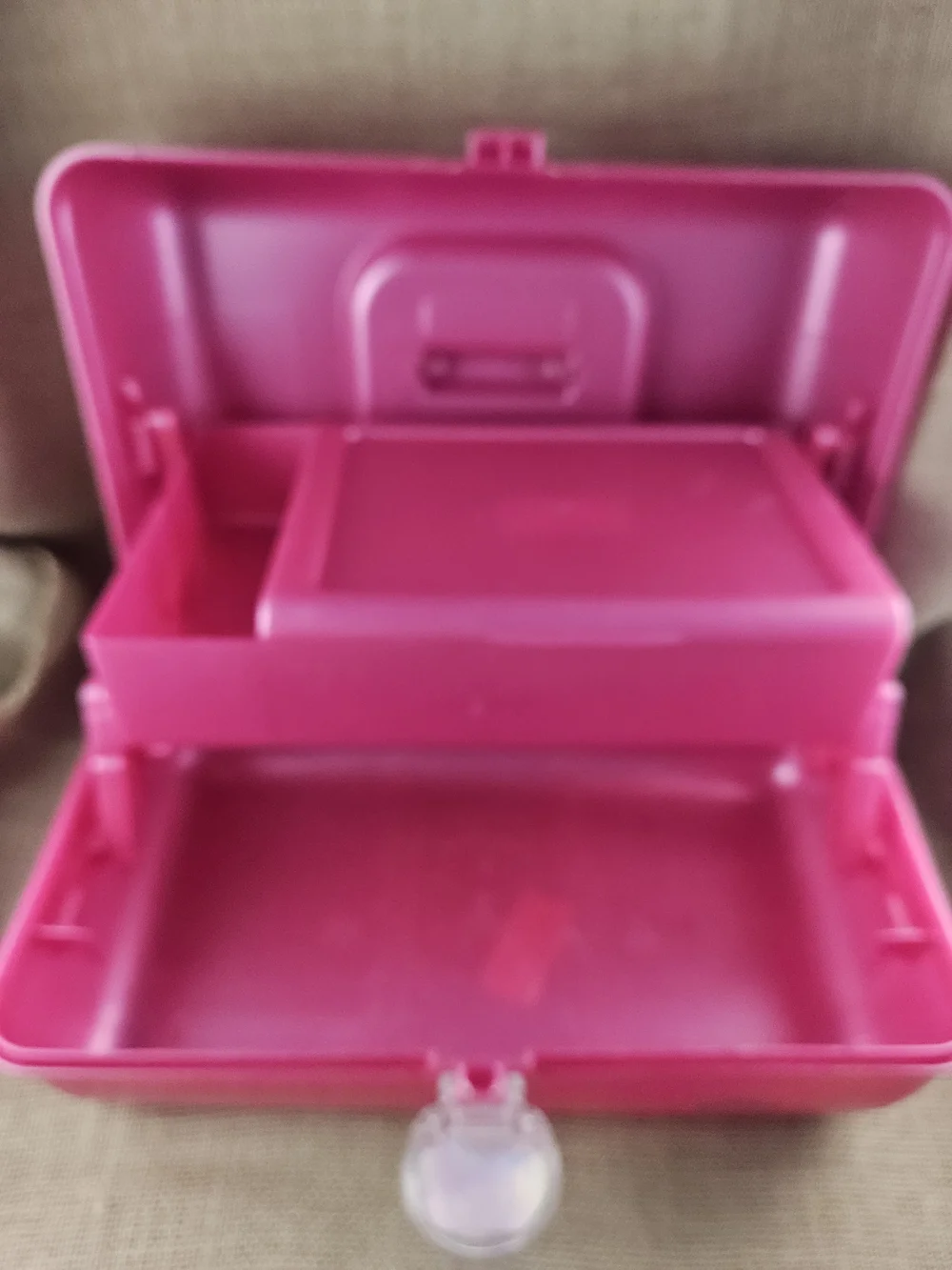 Vintage Caboodles Girl On The Go Makeup Case With Mirror Hot Pink